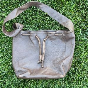 J Jill leather bucket bag.